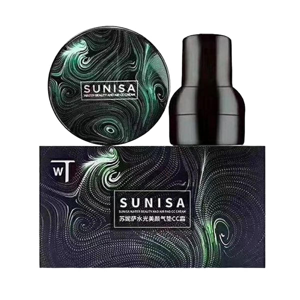 SUNISA foundation Base Original 3 In 1 | Moisturizing Liquid Foundation with Sponge
